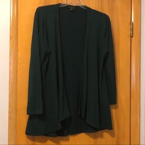 Donna Sorento Drapey Dark Green Cardigan Sz XL